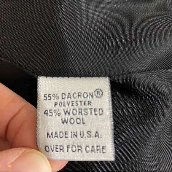 Jacqueline Ferrar Vintage Worsted Wool Women’s Long Length One Button Blazer - Picture 11 of 12